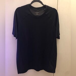 Fabletics Workout Shirt Size Large L Black Good Condition Fitness Gym Athleisure